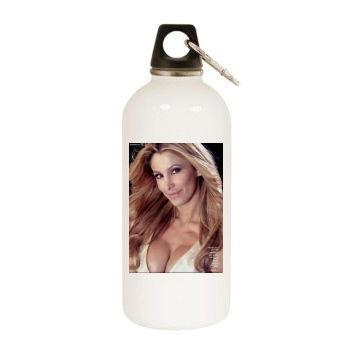 Adriana Volpe White Water Bottle With Carabiner