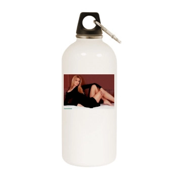 Adriana Volpe White Water Bottle With Carabiner