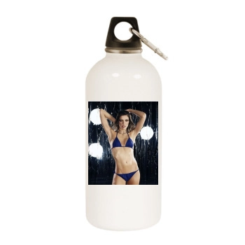 Adrianne Curry White Water Bottle With Carabiner