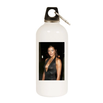 Adrianne Curry White Water Bottle With Carabiner