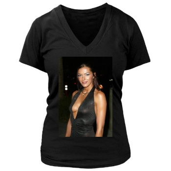 Adrianne Curry Women's Deep V-Neck TShirt