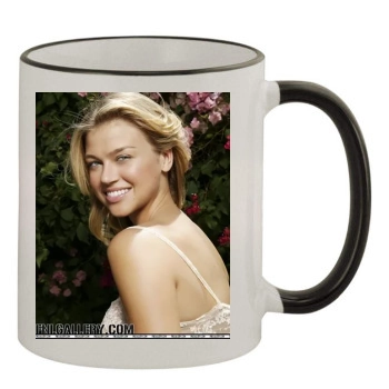 Adrianne Palicki 11oz Colored Rim & Handle Mug