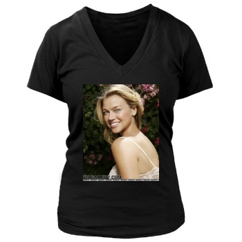 Adrianne Palicki Women's Deep V-Neck TShirt