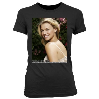 Adrianne Palicki Women's Junior Cut Crewneck T-Shirt