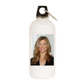 Adrianne Palicki White Water Bottle With Carabiner