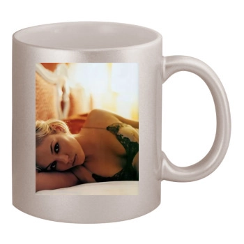 Agnes Bruckner 11oz Metallic Silver Mug