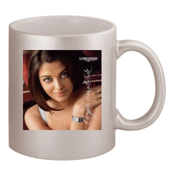 Aishwarya Rai 11oz Metallic Silver Mug