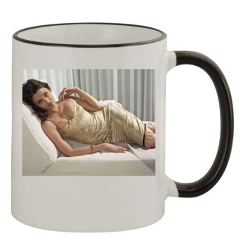 Aishwarya Rai 11oz Colored Rim & Handle Mug