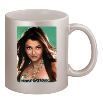 Aishwarya Rai 11oz Metallic Silver Mug