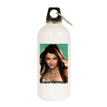 Aishwarya Rai White Water Bottle With Carabiner