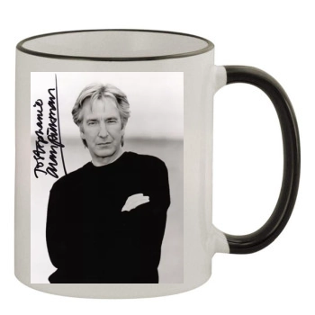 Alan Rickman 11oz Colored Rim & Handle Mug