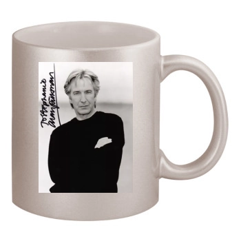 Alan Rickman 11oz Metallic Silver Mug