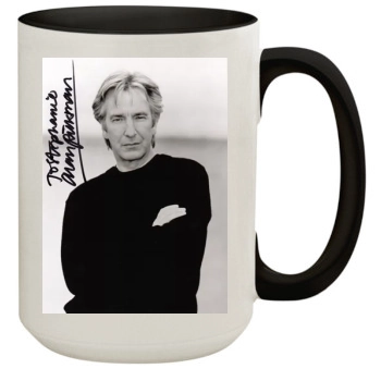 Alan Rickman 15oz Colored Inner & Handle Mug