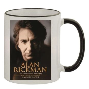 Alan Rickman 11oz Colored Rim & Handle Mug