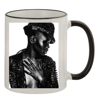 Alek Wek 11oz Colored Rim & Handle Mug