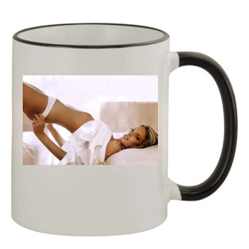 Alessandra Ambrosio 11oz Colored Rim & Handle Mug