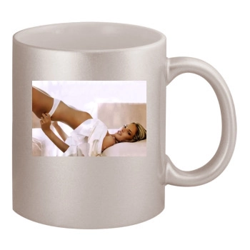 Alessandra Ambrosio 11oz Metallic Silver Mug