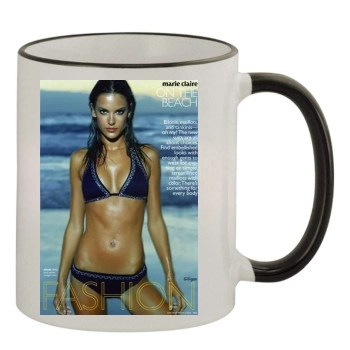 Alessandra Ambrosio 11oz Colored Rim & Handle Mug