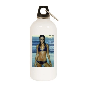 Alessandra Ambrosio White Water Bottle With Carabiner