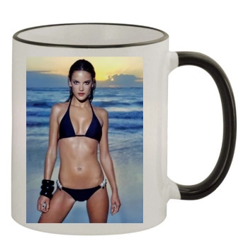 Alessandra Ambrosio 11oz Colored Rim & Handle Mug