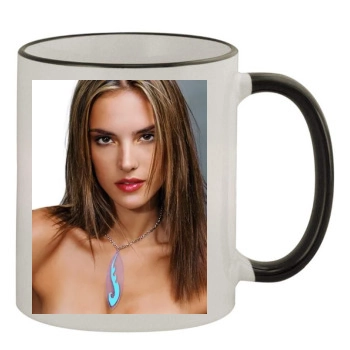 Alessandra Ambrosio 11oz Colored Rim & Handle Mug