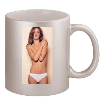 Alessandra Ambrosio 11oz Metallic Silver Mug