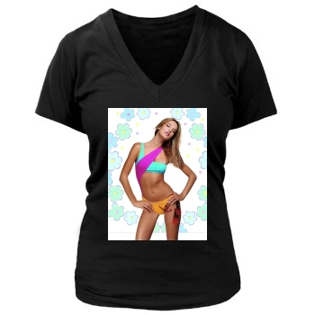 Alessandra Ambrosio Women's Deep V-Neck TShirt