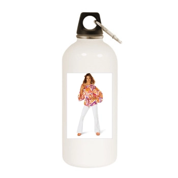 Alessandra Ambrosio White Water Bottle With Carabiner