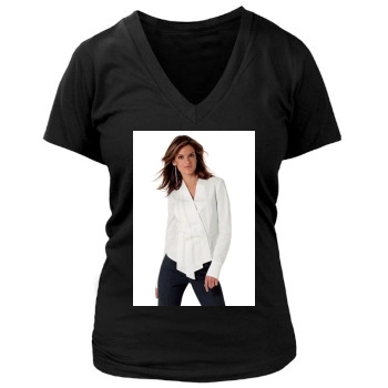 Alessandra Ambrosio Women's Deep V-Neck TShirt