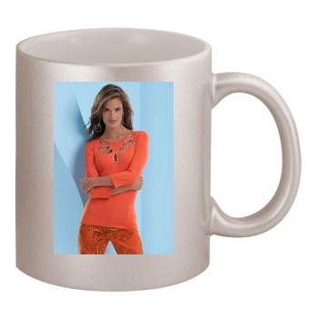 Alessandra Ambrosio 11oz Metallic Silver Mug