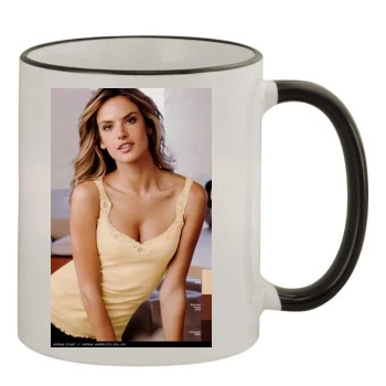 Alessandra Ambrosio 11oz Colored Rim & Handle Mug