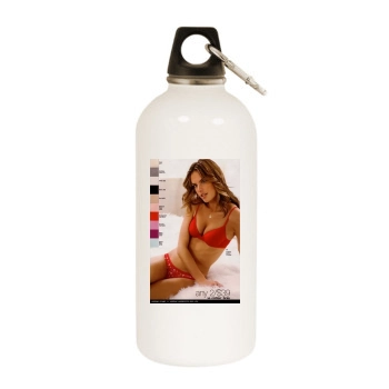 Alessandra Ambrosio White Water Bottle With Carabiner