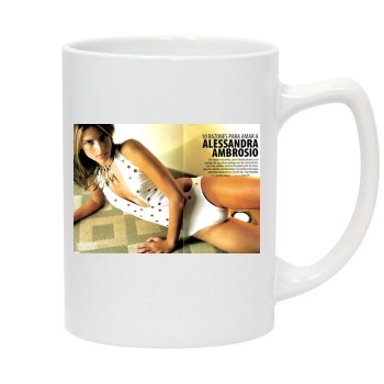 Alessandra Ambrosio 14oz White Statesman Mug