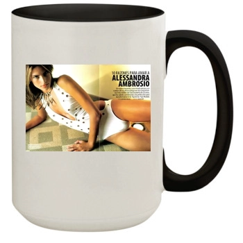 Alessandra Ambrosio 15oz Colored Inner & Handle Mug