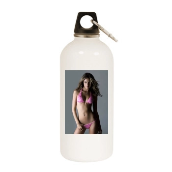 Alessandra Ambrosio White Water Bottle With Carabiner