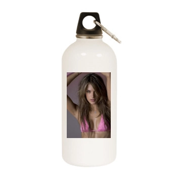 Alessandra Ambrosio White Water Bottle With Carabiner