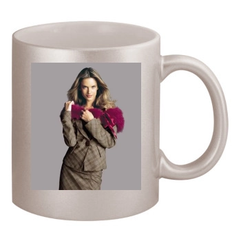 Alessandra Ambrosio 11oz Metallic Silver Mug