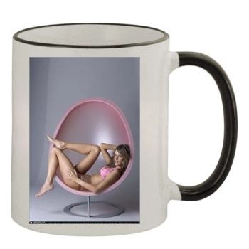 Alessandra Ambrosio 11oz Colored Rim & Handle Mug