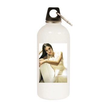 Alessandra Ambrosio White Water Bottle With Carabiner