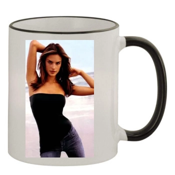 Alessandra Ambrosio 11oz Colored Rim & Handle Mug