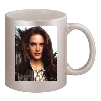 Alessandra Ambrosio 11oz Metallic Silver Mug