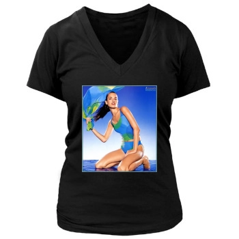 Alessandra Ambrosio Women's Deep V-Neck TShirt