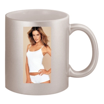 Alessandra Ambrosio 11oz Metallic Silver Mug