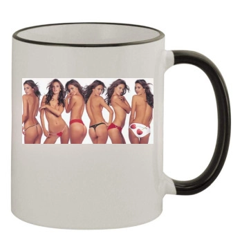 Alessandra Ambrosio 11oz Colored Rim & Handle Mug