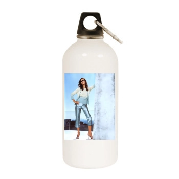 Alessandra Ambrosio White Water Bottle With Carabiner