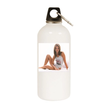 Alessandra Ambrosio White Water Bottle With Carabiner