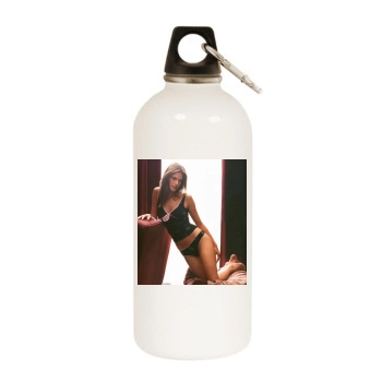 Alessandra Ambrosio White Water Bottle With Carabiner