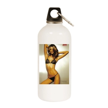 Alessandra Ambrosio White Water Bottle With Carabiner