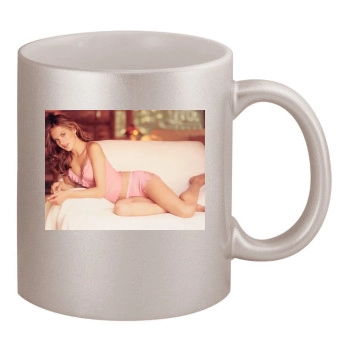 Alessandra Ambrosio 11oz Metallic Silver Mug