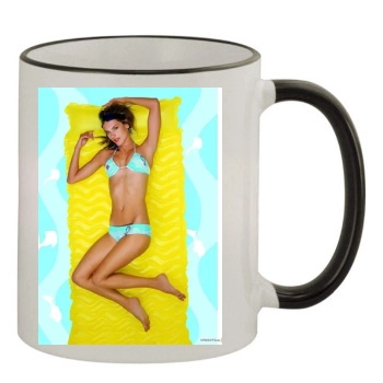 Alessandra Ambrosio 11oz Colored Rim & Handle Mug